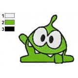 Om Nom Cut The Rope Embroidery Design